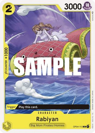 Rabiyan (OP04-113) [Kingdoms of Intrigue] One Piece Single Bandai