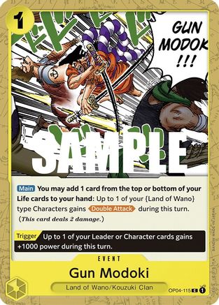 Gun Modoki (OP04-115) [Kingdoms of Intrigue] One Piece Single Bandai