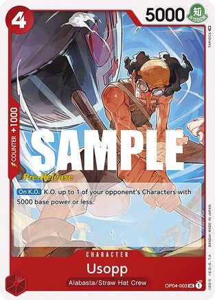 Usopp (OP04-003) [Kingdoms of Intrigue Pre-Release Cards] One Piece Single Bandai