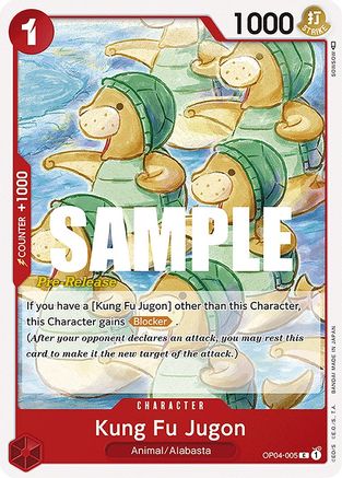 Kung Fu Jugon (OP04-005) [Kingdoms of Intrigue Pre-Release Cards] One Piece Single Bandai