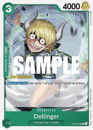 Dellinger (OP04-029) [Kingdoms of Intrigue Pre-Release Cards] One Piece Single Bandai