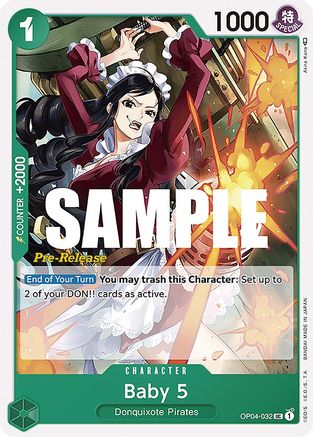Baby 5 (OP04-032) [Kingdoms of Intrigue Pre-Release Cards] One Piece Single Bandai