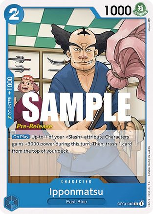 Ipponmatsu (OP04-042) [Kingdoms of Intrigue Pre-Release Cards] One Piece Single Bandai