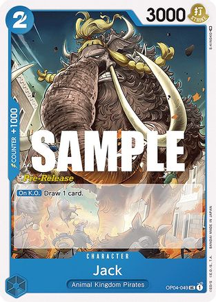 Jack (OP04-049) [Kingdoms of Intrigue Pre-Release Cards] One Piece Single Bandai