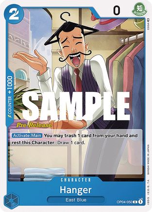 Hanger (OP04-050) [Kingdoms of Intrigue Pre-Release Cards] One Piece Single Bandai