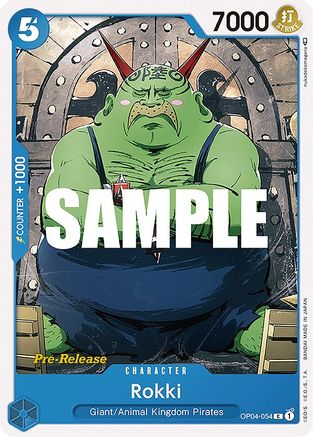 Rokki (OP04-054) [Kingdoms of Intrigue Pre-Release Cards] One Piece Single Bandai