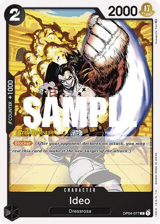 Ideo (OP04-077) [Kingdoms of Intrigue Pre-Release Cards] One Piece Single Bandai