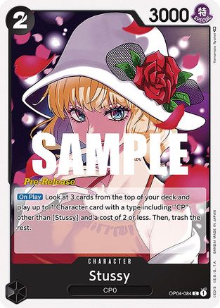 Stussy (OP04-084) [Kingdoms of Intrigue Pre-Release Cards] One Piece Single Bandai