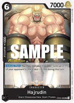 Hajrudin (OP04-088) [Kingdoms of Intrigue Pre-Release Cards] One Piece Single Bandai