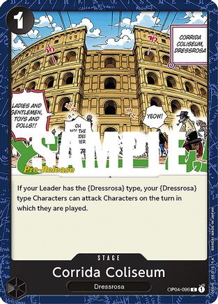 Corrida Coliseum (OP04-096) [Kingdoms of Intrigue Pre-Release Cards] One Piece Single Bandai