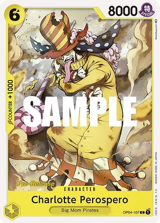 Charlotte Perospero (OP04-107) [Kingdoms of Intrigue Pre-Release Cards] One Piece Single Bandai