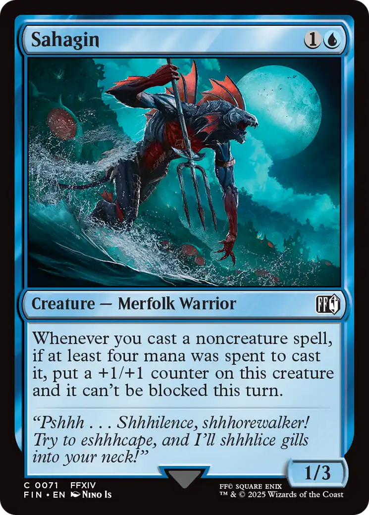 Sahagin (FIN-071) [FINAL FANTASY] MTG Single Wizards of the Coast