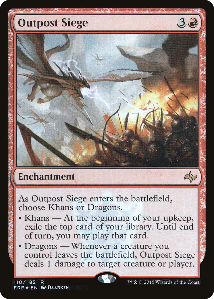 Outpost Siege (FRF-110★) [Fate Reforged] Foil MTG Single Wizards of the Coast