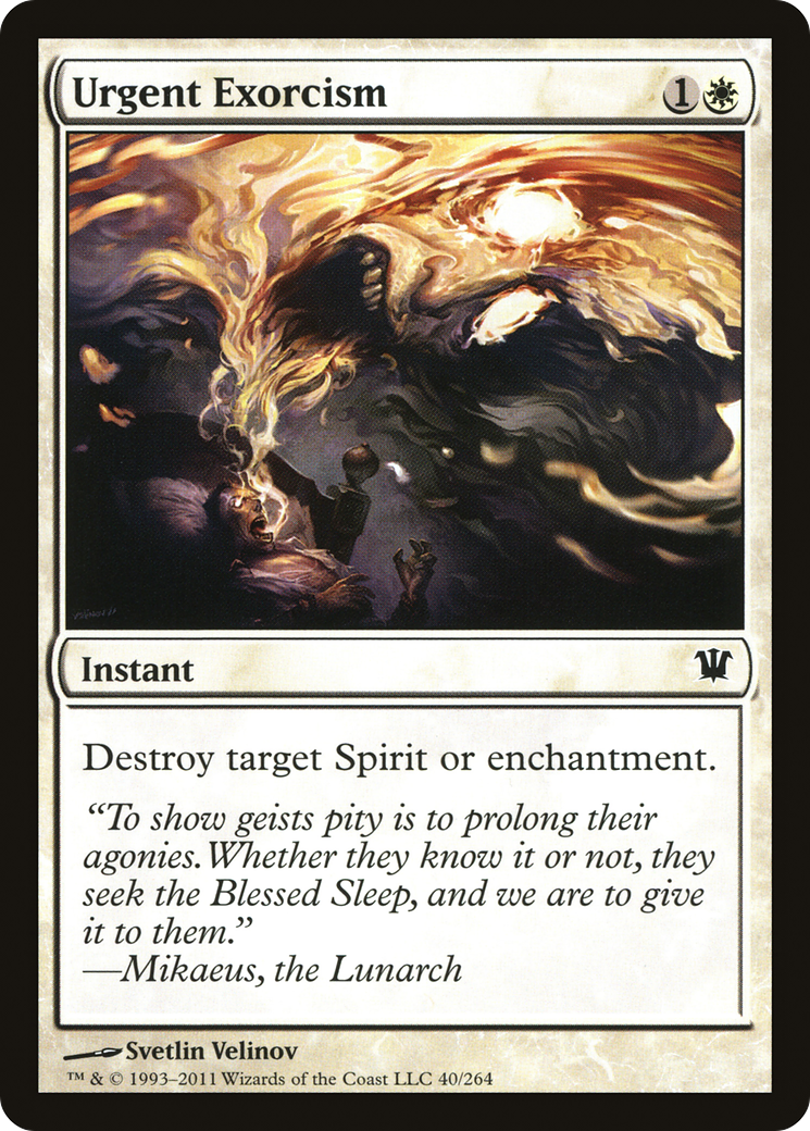 Urgent Exorcism (ISD-040) [Innistrad] Foil MTG Single Wizards of the Coast