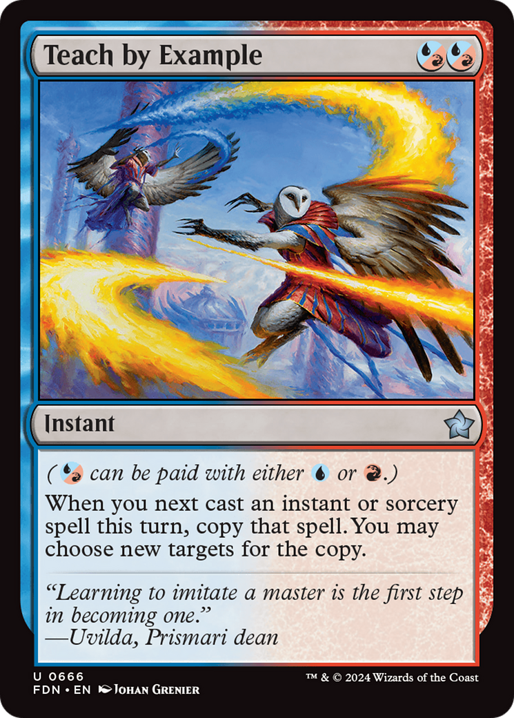 Teach By Example (FDN-666) [Foundations] MTG Single Wizards of the Coast
