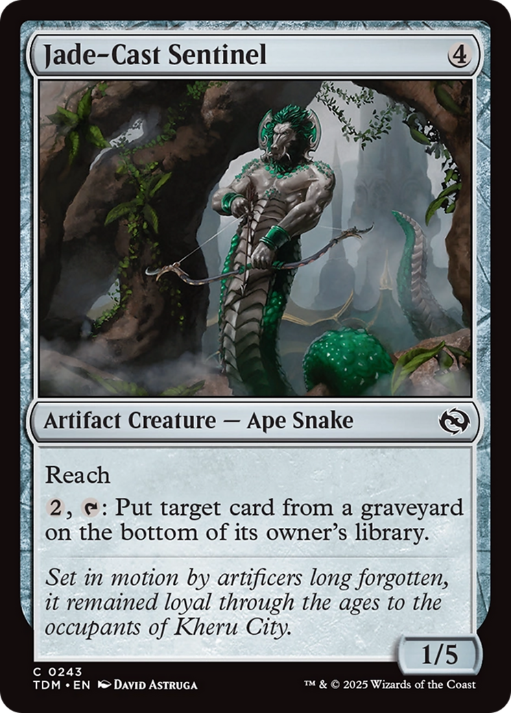 Jade-Cast Sentinel (TDM-243) [Tarkir: Dragonstorm] MTG Single Wizards of the Coast