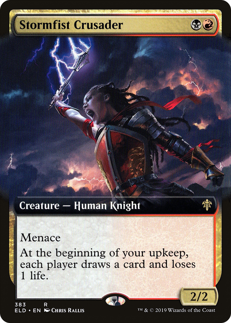 Stormfist Crusader (ELD-383) [Throne of Eldraine] (Extended Art) MTG Single Wizards of the Coast