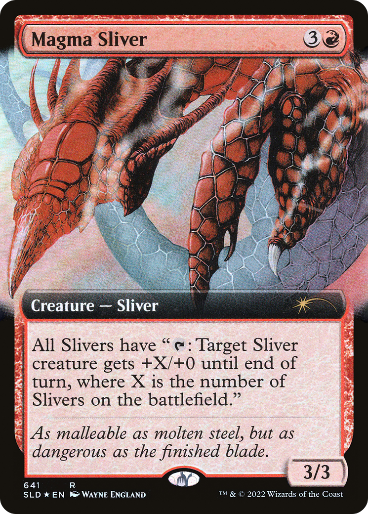 Magma Sliver (SLD-641) [Secret Lair] Drop (Extended Art) Foil MTG Single Wizards of the Coast