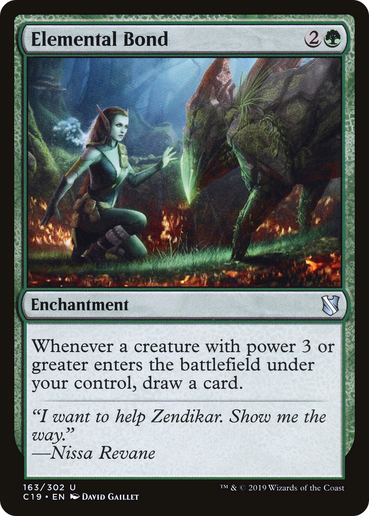 Elemental Bond (C19-163) [Commander 2019] MTG Single Wizards of the Coast
