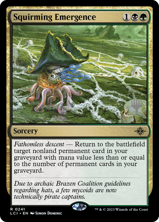 Squirming Emergence (PPLCI-241) [The Lost Caverns of Ixalan Promos] MTG Single Wizards of the Coast