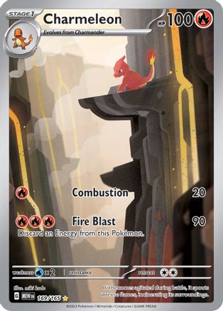 Charmeleon - 169/165 Holofoil [SV: Scarlet & Violet 151] Pokemon Single Pokémon