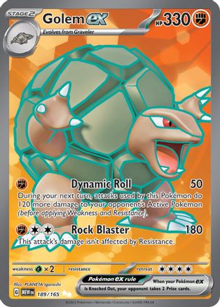 Golem ex - 189/165 Holofoil [SV: Scarlet & Violet 151] Pokemon Single Pokémon