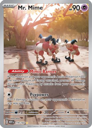Mr. Mime - 179/165 Holofoil [SV: Scarlet & Violet 151] Pokemon Single Pokémon