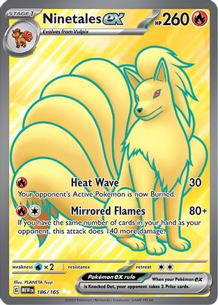 Ninetales ex - 186/165 (186) - [SV: Scarlet & Violet 151] Holofoil Pokemon Single Pokémon