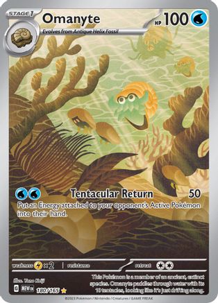 Omanyte - 180/165 Holofoil [SV: Scarlet & Violet 151] Pokemon Single Pokémon