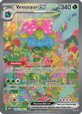 Venusaur ex - 198/165 Holofoil [SV: Scarlet & Violet 151] Pokemon Single Pokémon