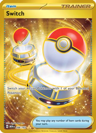 Switch - 206/165 Holofoil [SV: Scarlet & Violet 151] Pokemon Single Pokémon