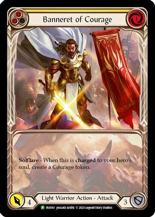 Banneret of Courage [FAB161] (Promo)  Rainbow Foil Flesh And Blood Single Flesh And Blood   