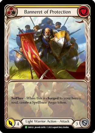 Banneret of Protection [FAB163] (Promo)  Rainbow Foil Flesh And Blood Single Flesh And Blood   