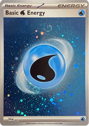 Basic Water Energy (Cosmos Holo) (3) Holofoil [SVE Scarlet & Violet Energies] Pokemon Single Pokémon