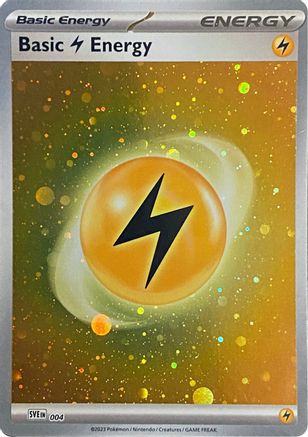 Basic Lightning Energy (Cosmos Holo) (4) Holofoil [SVE Scarlet & Violet Energies] Pokemon Single Pokémon
