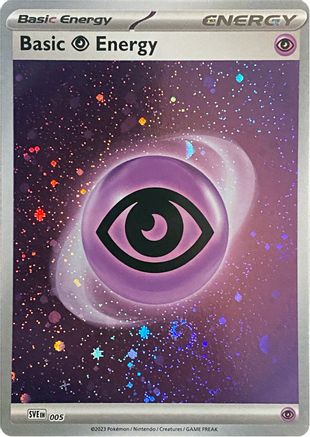Basic Psychic Energy (Cosmos Holo) (5) Holofoil [SVE Scarlet & Violet Energies] Pokemon Single Pokémon
