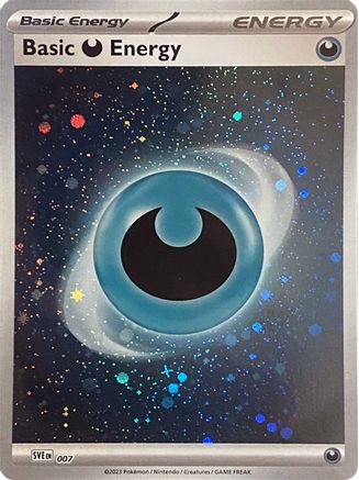 Basic Darkness Energy (Cosmos Holo) (7) Holofoil [SVE Scarlet & Violet Energies] Pokemon Single Pokémon