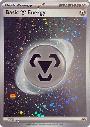 Basic Metal Energy (Cosmos Holo) (8) Holofoil [SVE Scarlet & Violet Energies] Pokemon Single Pokémon