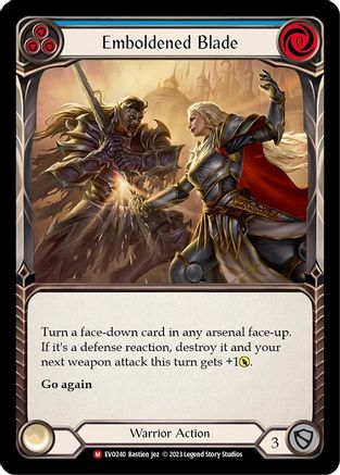 Emboldened Blade [EVO240] (Bright Lights)  Rainbow Foil Flesh And Blood Single Flesh And Blood   
