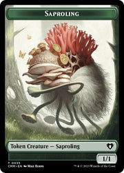 Saproling // Goblin Double-Sided Token [Tokens] Commander Masters Tokens MTG Single Magic: The Gathering