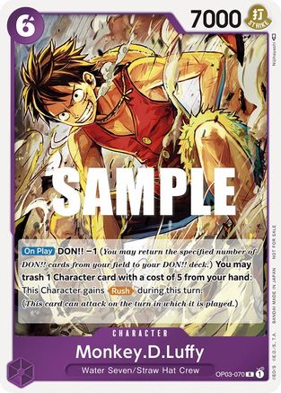Monkey.D.Luffy (Dash Pack) (OP03-070) [Kingdoms of Intrigue] Foil One Piece Single Bandai