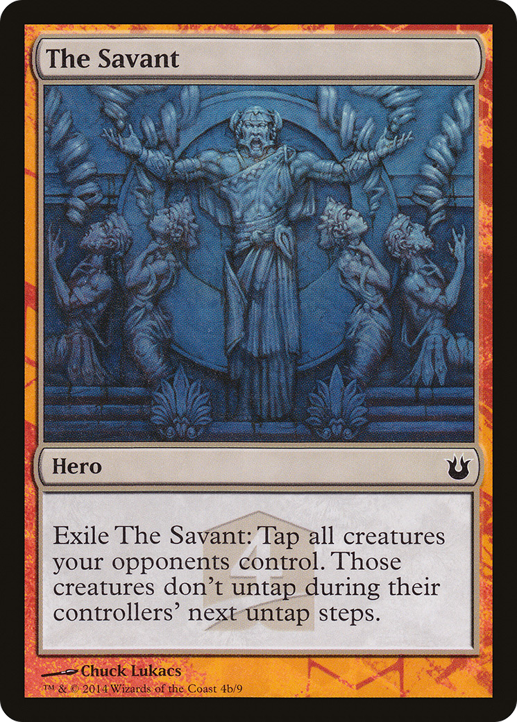 The Savant (HERO-) [Born of the Gods Hero's Path] MTG Single Wizards of the Coast
