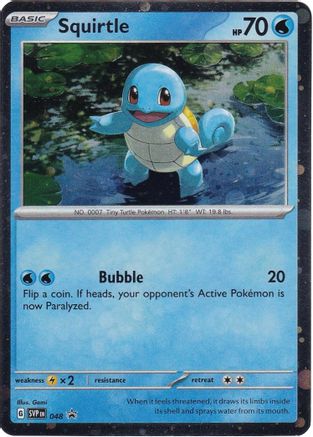 Squirtle - 048 (Cosmos Holo) (48) Holofoil [Promos: SV Promo Cards] Pokemon Single Pokémon
