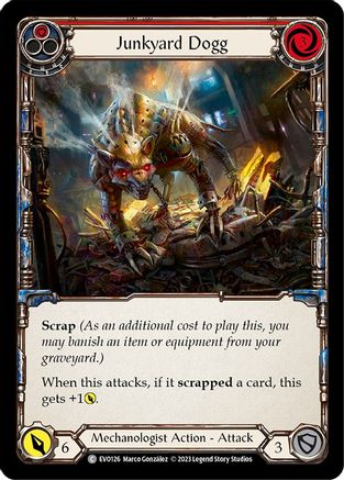 Junkyard Dogg (Red) [EVO126] (Bright Lights)  Rainbow Foil Flesh And Blood Single Flesh And Blood   