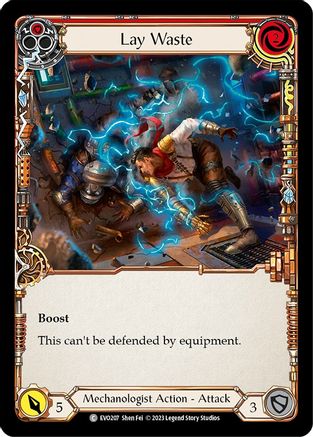 Lay Waste (Red) [EVO207] (Bright Lights) Flesh And Blood Single Flesh And Blood   