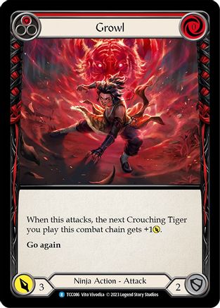 Growl (Red) [TCC086] (Round the Table: TCC x LSS) Flesh And Blood Single Flesh And Blood   