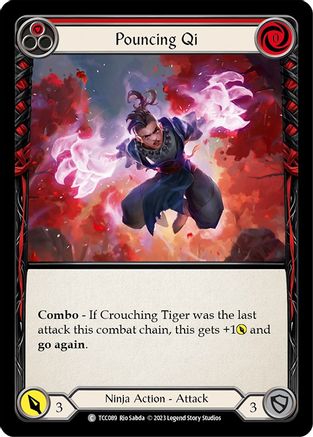 Pouncing Qi (Red) [TCC089] (Round the Table: TCC x LSS) Flesh And Blood Single Flesh And Blood   