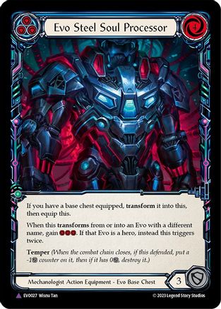 Evo Steel Soul Processor (Marvel) [EVO027] (Bright Lights)  Cold Foil Flesh And Blood Single Flesh And Blood   