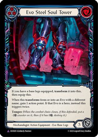 Evo Steel Soul Tower (Marvel) [EVO029] (Bright Lights)  Cold Foil Flesh And Blood Single Flesh And Blood   