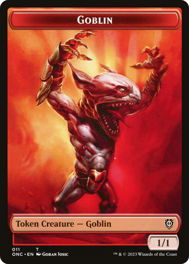 Goblin (TONC-011) [Tokens] Phyrexia: All Will Be One Commander Tokens MTG Single Wizards of the Coast